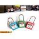 Color Short Stainless Steel Keyed Differ Safety Lockout Padlocks