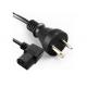Demko Approved 3 Pin Denmark Power Cord For Refrigerator / Electric Dryer