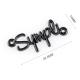 Customize Your Accessories with Metal Logo Gunmetal Sewing Letters Clothing Label Tag