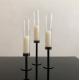 Black Metal Taper Candle Holders Candlesticks Candelabra 3 Pcs Set 54cm