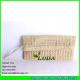 LUDA Paper Straw Clutch Purse Tote Bag Colored Straw Hard Case Natural