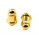 1A Gold Plating 3-10u Brass Pogo Pin Spring Loaded Height 2.5mm Pin Contact Dip
