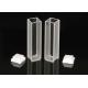 Clear Color Quartz Glass Cuvette Corrosion Resistance ＜0.3% Tolerance