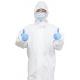 Safety Isolation Full Body Protection Suit Nonwoven Disposable Protective Gown