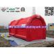 Promotional Red Inflatable Tent , Commercial Grade PVC Inflatable Tunnel Tent
