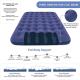 Flocked Camping Inflatable Sleeping Pad Coil Beam Lightweight Blow Up Camping