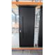 Black Varnished Finish Aluminum Courtyard Gates Exterior House Modern Revolution Door