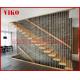 Floating Staircase VK37S Floating Stairs,Beech Tread,Carbon Steel Stringer,Stainless Steel,Power Coated,Wooden Box,304 S