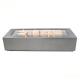 Modern Patio Heating Rectangular Stainless Steel Linear Gas Fire Pit Table
