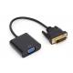 DVI Male To VGA Female Conversion Cable , 24+1 DVI To VGA Cable Video Output