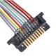 0.5mm Pitch 10 Pin Connector Cable Lvds Hybrid Connector For Discrete Wire And FPC