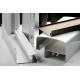 Aluminum extrusion parts custom processing aluminum square tube extrusion high hardness aluminum products extrusion process