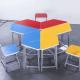 Durable Amusement Colorful Student Desk And Chair Set / Kids School Table