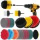 25 Pieces Brush with Drill Attachment Scrubbing Brushes for Cleaning Car Tires Carpet