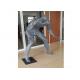Gray Adults Sports Plus Size Retail Display Mannequins Fiberglass For Shopping Mall