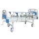 Two Functions 1.5mm Frame Manual Nursing Bed Four Wheels