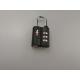 Grey Safe Skies TSA Luggage Locks / 3 Dial Go Travel Combination Lock