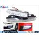 Waterproof White LED Daytime Running Light 8 Leds Double Layer Design