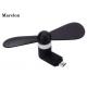 Five Colors USB Mini Cooler Fan 42*88mm 2 In 1 Type For Mobile Phone