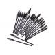Black Artificial Fibers Brushes Cosmetic Beauty Tools For Eyelashes / Eyebrows
