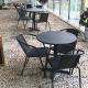 Outdoor Lounge Chair Garden Furnitures Patio Balcony Table Set 56x56x74cm