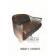 antique British style aluminium arm 2 seater leather sofa furniture,#XD0042-2