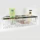 Chrome Layers Stainless Steel Bathroom Accessory Single Corner Shower Wire Basket