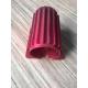 Red Colour Anodized Aluminum Extrusions Motor Housing With Tapping And Drilling