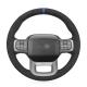 Hand Stitching  Athsuede Steering Wheel Cover For Ford F-150 F-350 F-450 Expedition 2021-2024