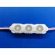 Aluminum Injection LED PCB Module / 2835 3 LED Module With Lens 160 Degree