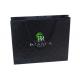 CMYK / Black Paper Gift Bags With Handles Flat Custom Printed Shopping Bags