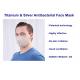 White No Pressing N95 Titanium Silver Antibacterial Dustproof Pollution Proof Face Masks