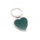 Siliver Green Color Metal Keychain Holder  36x69x6mm
