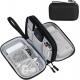 Waterproof Double Layers All-in-One Cable Organizer Pouch Electronic Accessories Bag