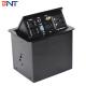 Round Corner Pop Up Desktop Power Sockets For Office High Class AV Solutions