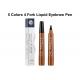 Liquid Waterproof Eyebrow Pencil Pen 4 Fork Long Lasting Color Portable