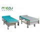 Surgical Ultrasound Medical Treatment Bed White / Blue Color Powder Coating Surface