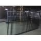1800mm x 2400mm Garrison Fencing 2100mmx2400mm Panels Stain Black Interpon Powder Rail 40mm and 50mm Upright 25mm