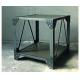 Industrial Style Side Cabinet Metal Iron Material Square Side Table