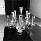 9 Branch Crystal Glass Candelabra Crystal Candle Stands For Home Decor 55CM