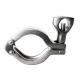 Industrial Tri Clover Clamp Fittings Mirror Polishing Double Bolt Pipe Clamps