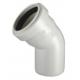 Plastic products PVC Fittings for water drainage with expanding 45 degree elbow