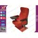 Self Weight Close Seat Pad Moive Theater Seating Chairs In Aluminum Alloy Legs