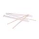 Flat Disposable Bamboo Individually Wrapped Coffee Stick Stirrers 140mm