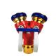 anodized body Water Divider 2 Way Hydrant Valve