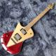 Custom Grand Musicman Left-Handed Version Style Electric Guitar in Red