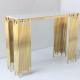Tube Style Console Table Decoration Table With Gold Color