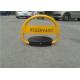 Waterproof Yellow Automatic Parking Lock With Smart Remote Control System