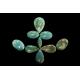 natural green turquoise round machine cut in cheap price polished turquoise stones
