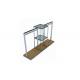 Adjustable Retail Shop Wall Mounted Clothes Rack , Metal Small Mobile Clothes Rail